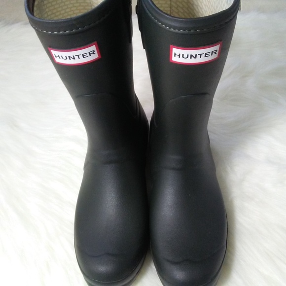 hunter green short boots